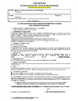 CONVENTION LOC SALLE POLYVALENTE EXTERIEURS