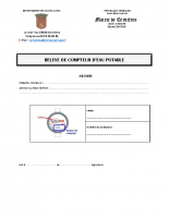 Relevé du compteur d’eau