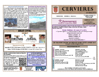 Bulletin Cervières n°55 mars 2025