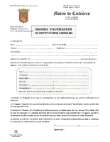 DEMANDE COLOMBARIUM