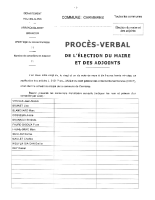 PV election du maire et des adjoints